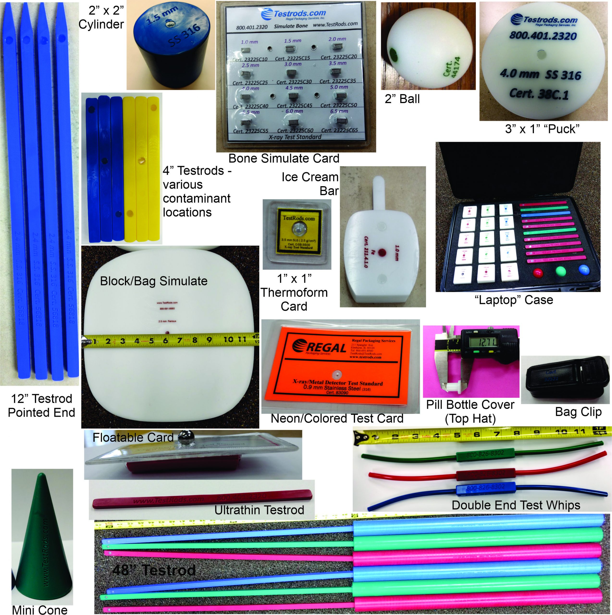 Metal Detection Test Pieces