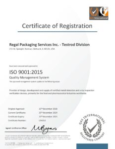 ISO Certificate