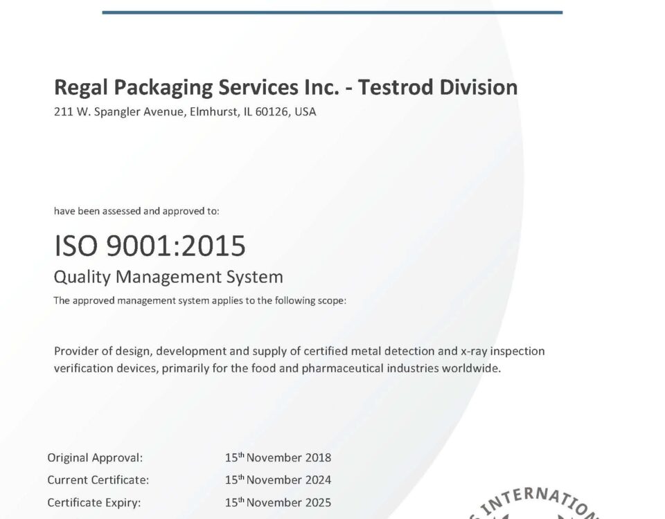 ISO Certificate